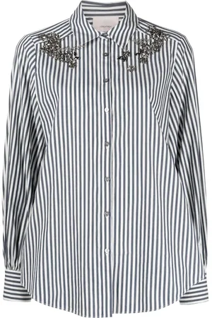 Cinq A Sept Camisa Ivy Tiana a rayas