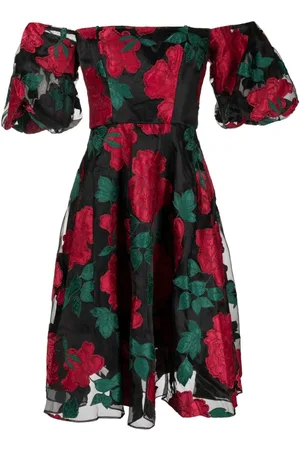 Marchesa Notte Vestido midi Claude