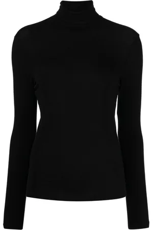 AGOLDE Top Pascale con cuello alto