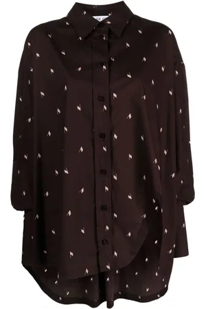 The Attico Camisa Diana con logo