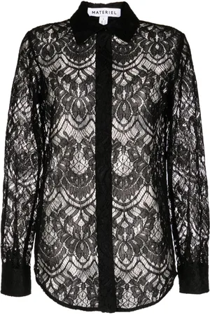 MATÉRIEL by Aleksandre Akhalkatsishvili Camisa con detalle de encaje