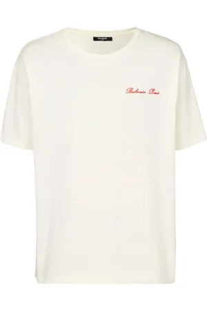 Balmain Camiseta con logo bordado