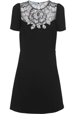 Prada Vestido corto con paneles de encaje