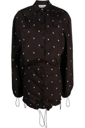 The Attico Vestido camisero con logo