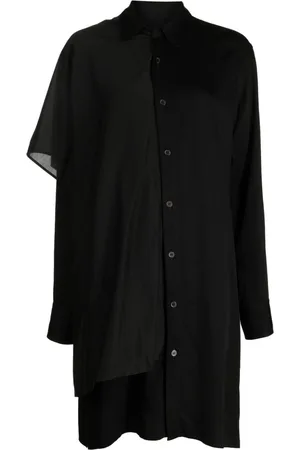 YOHJI YAMAMOTO Vestido camisero liso