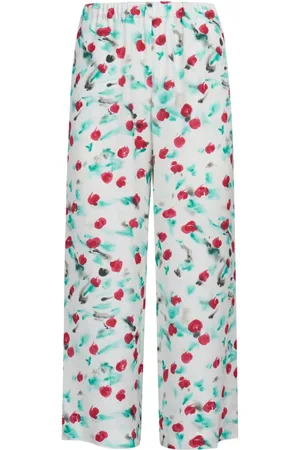 Marni Pantalones capri con estampado floral