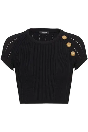 Balmain Top corto de punto 3-Button