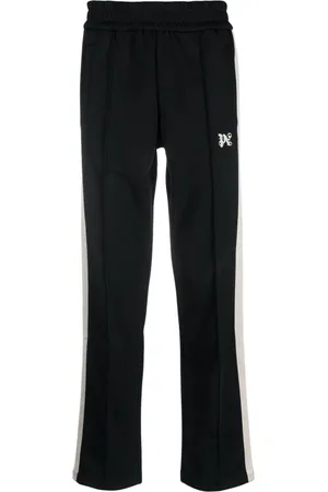 Palm Angels Pantalones de chándal con monograma bordado