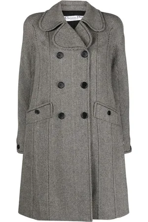 Dior 2000s pre-owned double-breasted thigh-length coat