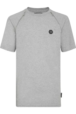 Philipp Plein Camiseta con detalle de cremallera