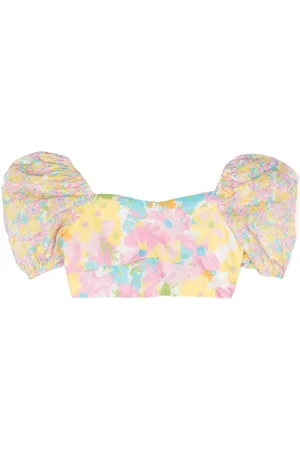 Marlo Top corto Amalia con estampado floral