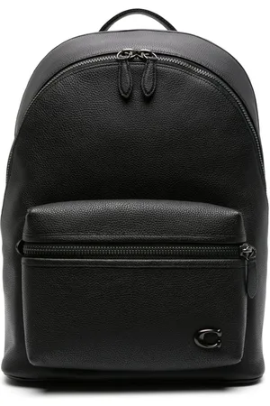 Coach Mochila con placa del logo