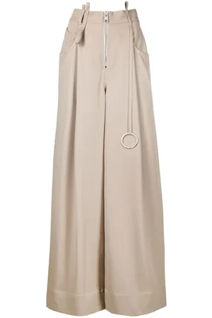The Attico Pantalones palazzo con logo