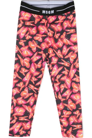 Msgm Leggins con logo en la cinturilla
