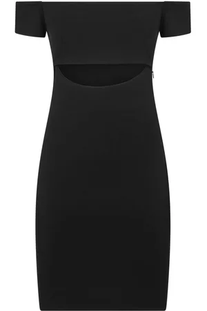 Dsquared2 Vestido corto con cuello Bardot