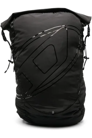 Diesel Mochila con logo estampado