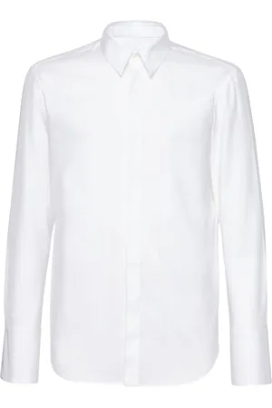 Salvatore Ferragamo Camisa oxford con cierre oculto
