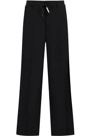 Marni Pantalones con ribete de rayas de satén