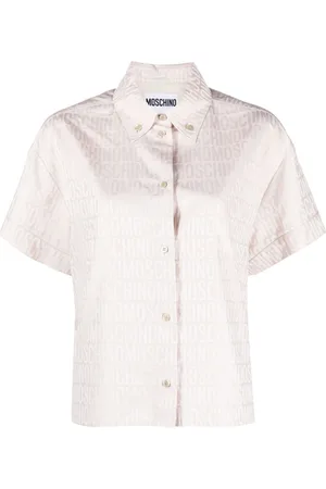 Moschino Camisa de manga corta y logo en jacquard