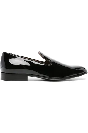 Gianvito Rossi Mocasines con acabado de charol
