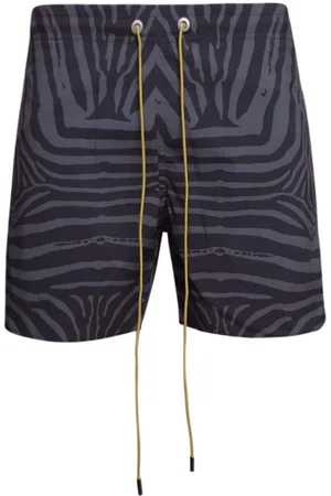Rhude Bañador con estampado de cebra