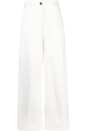 Jil Sander Pantalones anchos de talle alto