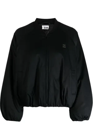 Izzue Chaqueta bomber con placa del logo