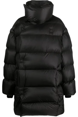 Rick Owens Plumífero con cuello alzado
