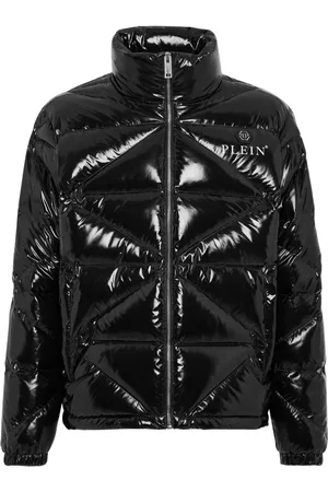 Philipp Plein Plumífero con placa del logo