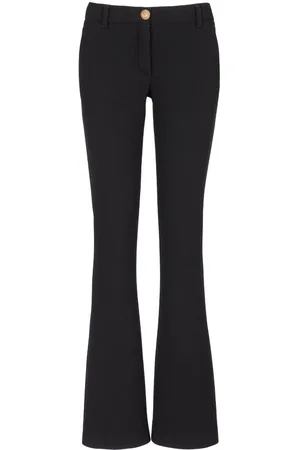 Balmain Pantalones acampanados con diseño texturizado