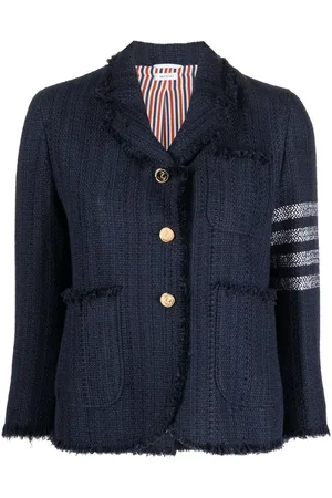 Thom Browne Chaqueta de tweed con motivo 4 Bar