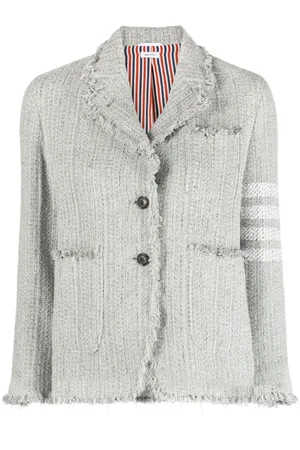 Thom Browne Chaqueta de tweed con motivo 4 Bar