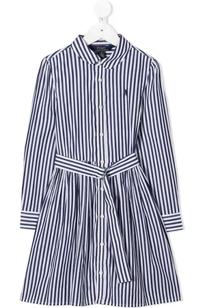 Ralph Lauren Vestido camisero a rayas con cinturón