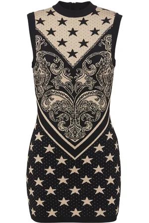Balmain Vestido corto con motivo de estrella