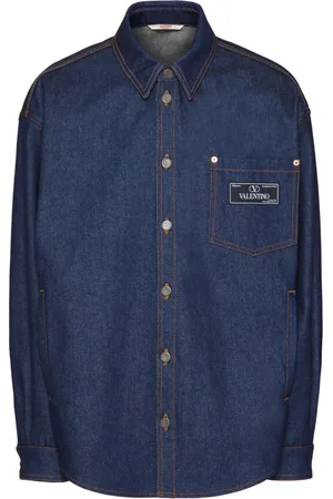 VALENTINO GARAVANI Camisa vaquera con parche del logo
