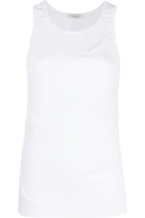 Gauchere Top sin mangas con cuello redondo