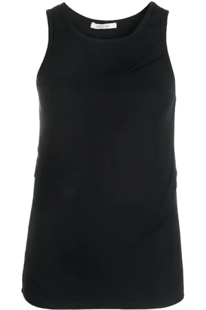 Gauchere Top sin mangas con cuello redondo