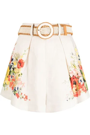 ZIMMERMANN Shorts Alight Tuck con motivo floral