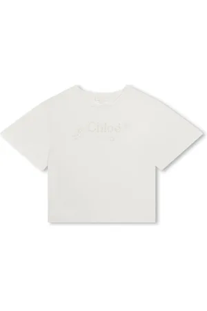 Chloé Camiseta con logo bordado
