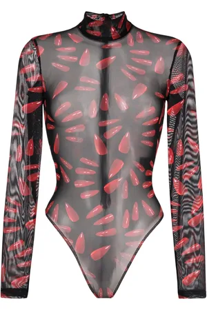 DAVID KOMA Body con estampado gráfico