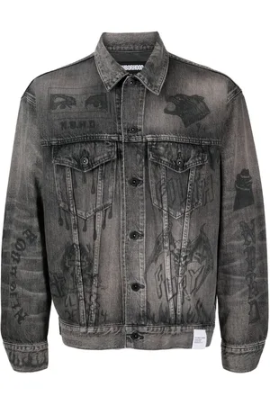 NEIGHBORHOOD Chaqueta vaquera con estampado gráfico