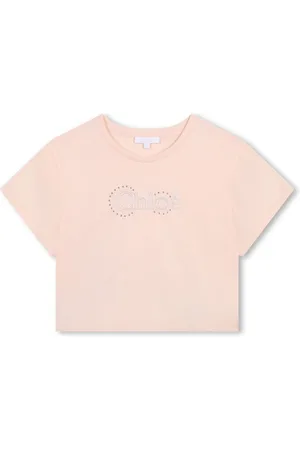 Chloé Camiseta con logo bordado