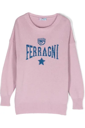 Chiara Ferragni Sudadera con logo en intarsia