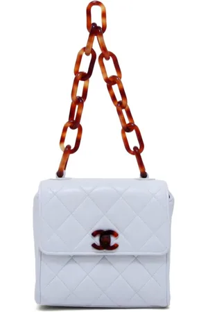 CHANEL Bolso de hombro CC con efecto de carey 1992