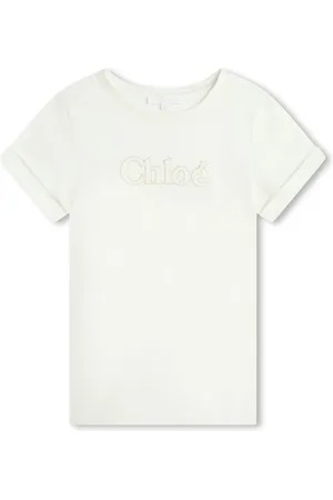 Chloé Camiseta con logo bordado