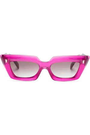 CUTLER & GROSS Gafas de sol con montura rectangular y logo