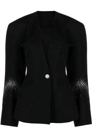 The Attico Blazer con apliques de strass