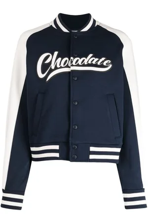 Chocoolate Chaqueta bomber con logo estampado