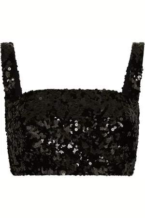 Dolce & Gabbana Top corto con lentejuelas