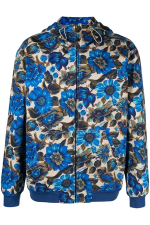 Moschino Chaqueta con capucha y motivo floral